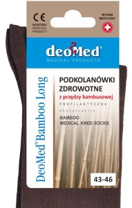 Podkolanówki  z przędzy bambusowej 