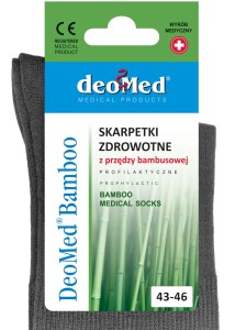 Skarpetki zdrowotne z przędzy bambusowej 